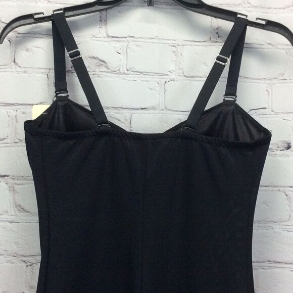 Vintage Weight Watchers In Control Instant Body Shaping Bra Slip Size 36D Black - Picture 4 of 10